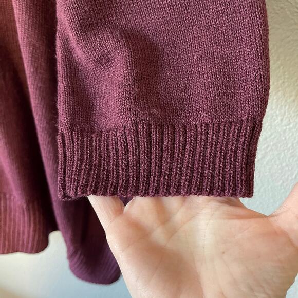 Nakayama Open Front Oversize Baby Alpaca Merino Wool Cardigan Sweater Women Sml - Picture 7 of 10